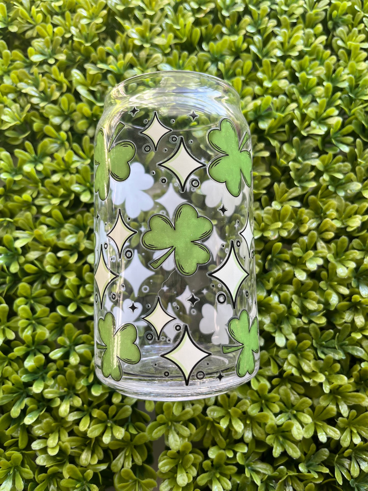 Shamrock Glass Cup