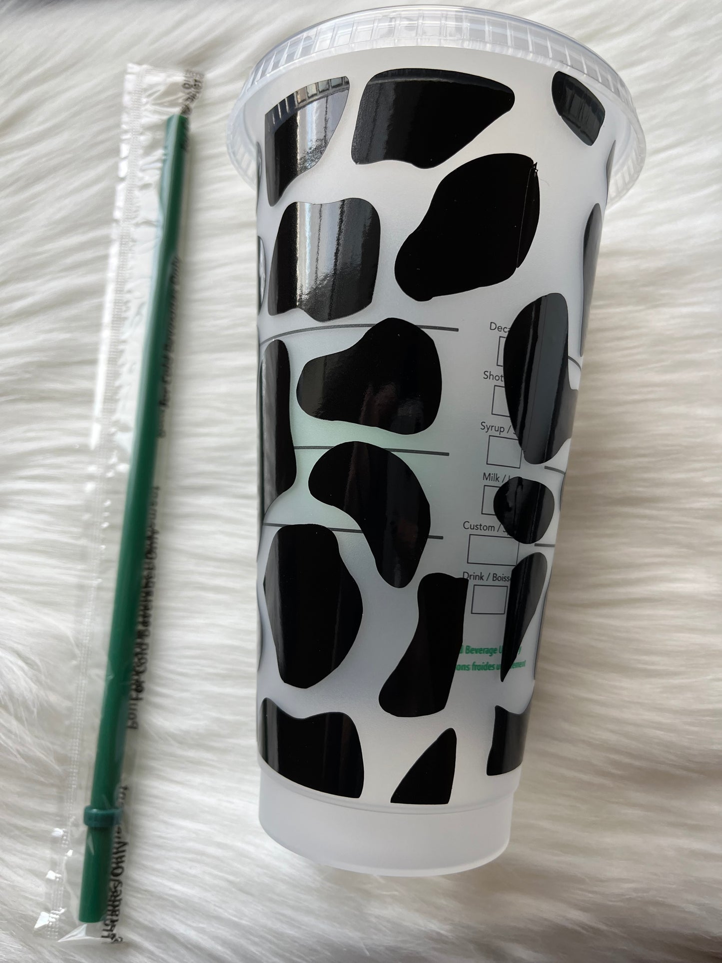 Cow Print Starbucks Cup