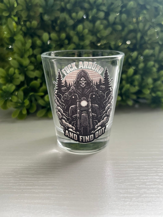 Roosters Theater Merch | Shot Glass | 2oz | FAFO