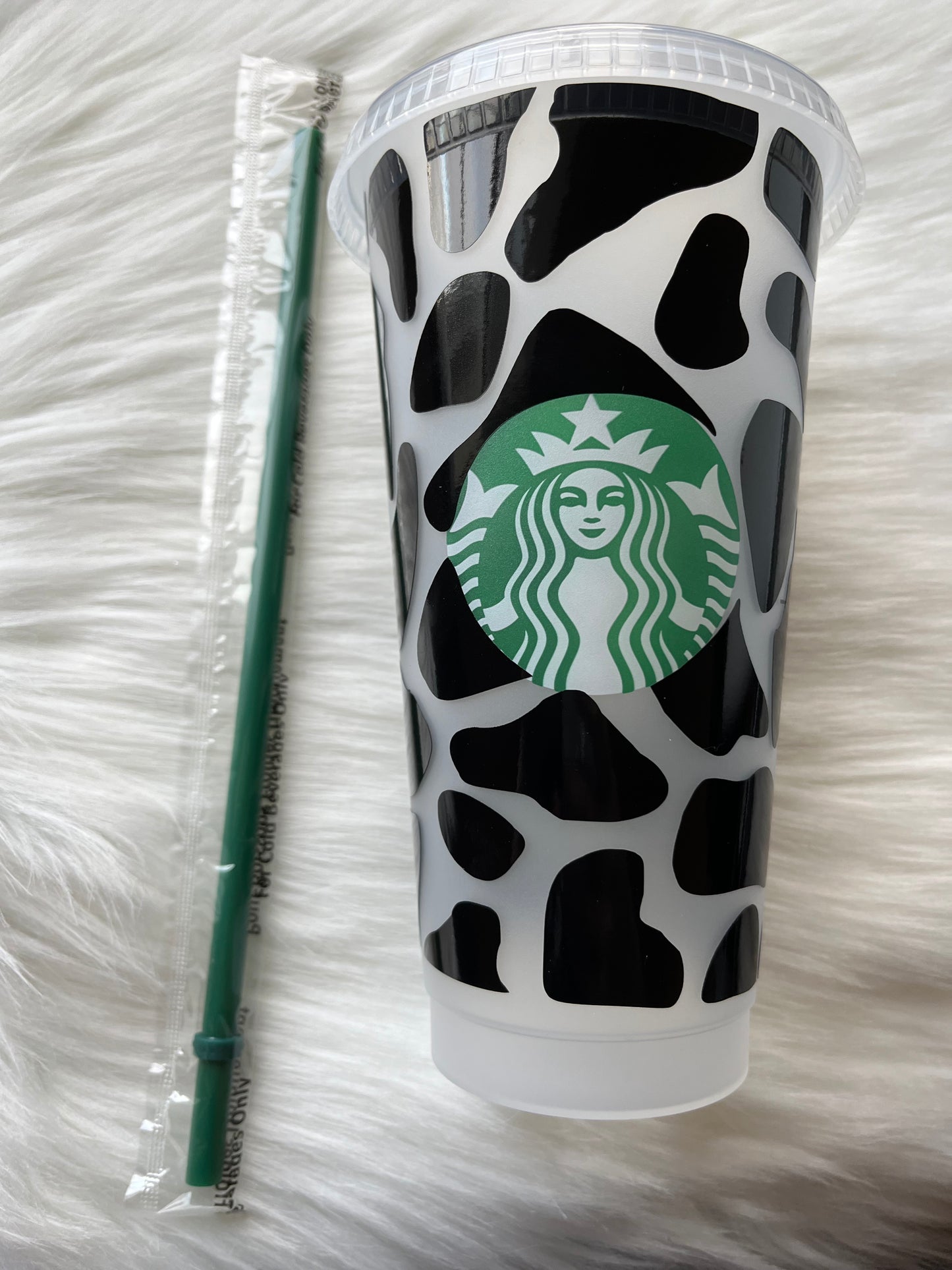 Cow Print Starbucks Cup