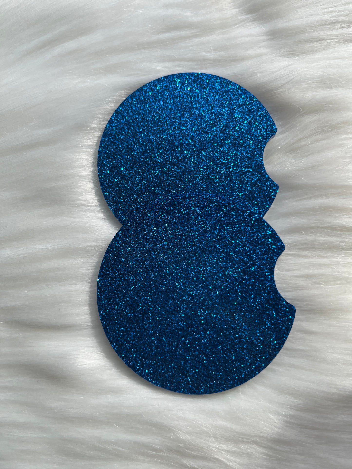 Car Coaster | Blue | Fine Glitter