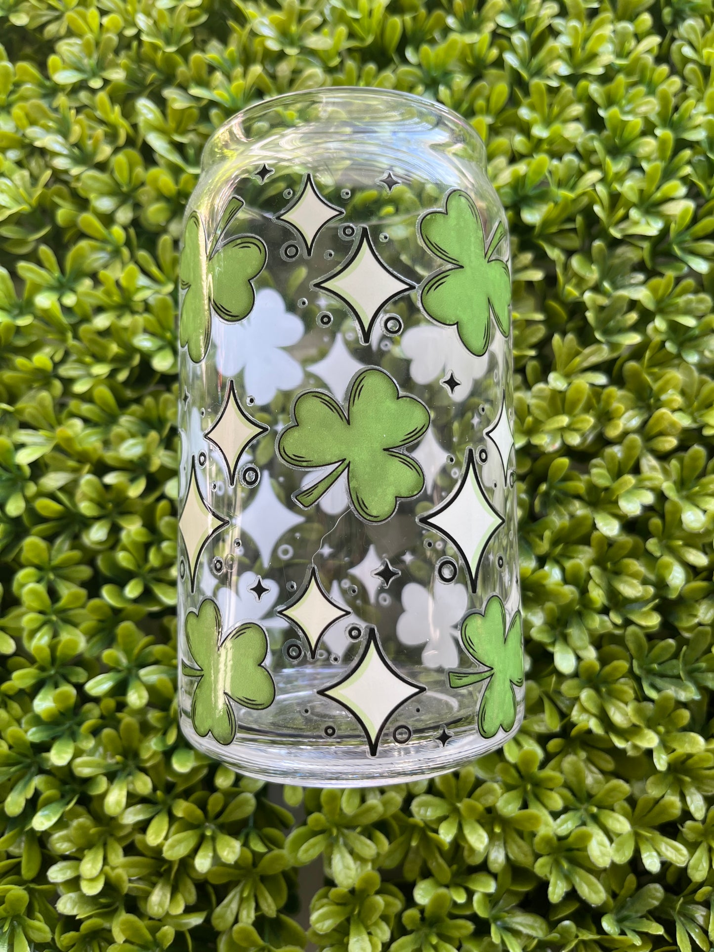 Shamrock Glass Cup