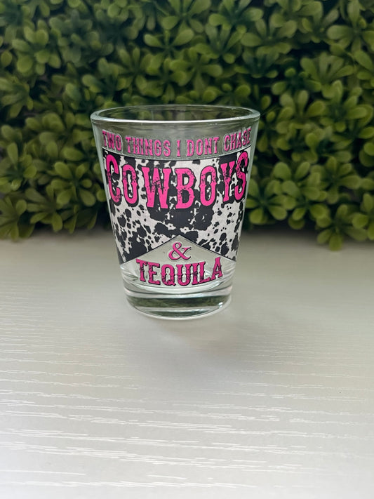 Cowboys & Tequila Shot Glass