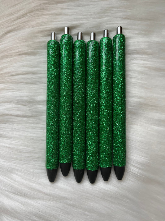 Green Glitter Pen (Papermate InkJoy)