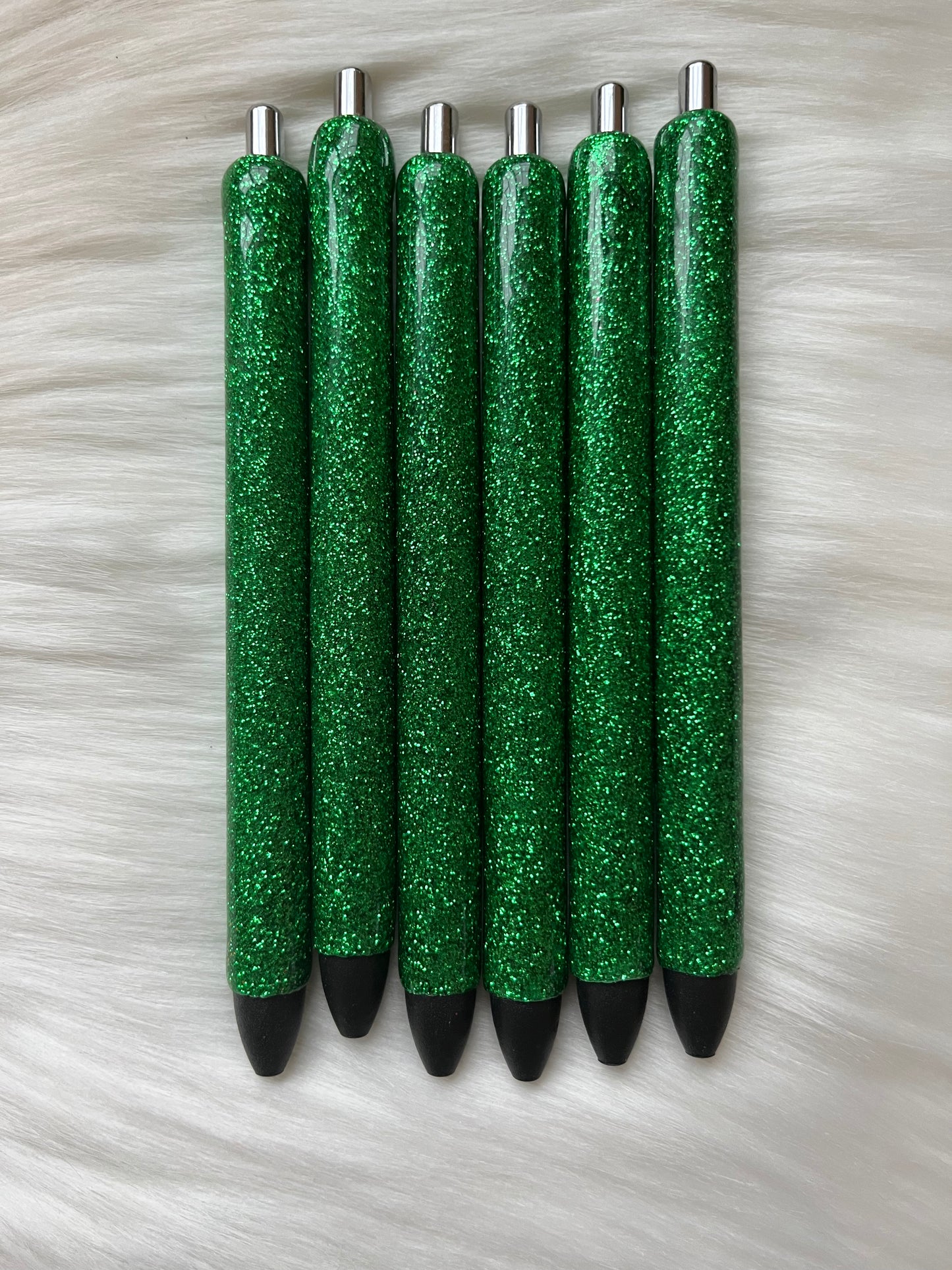 Green Glitter Pen (Papermate InkJoy)