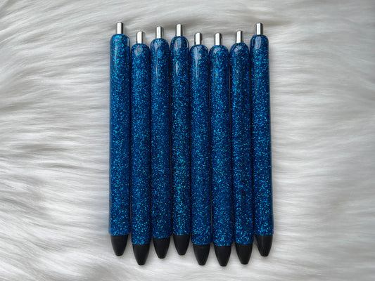 Blue Glitter Pen (Papermate Inkjoy)