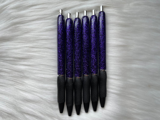 Dark Purple Glitter Pen (Sharpie S Gel)