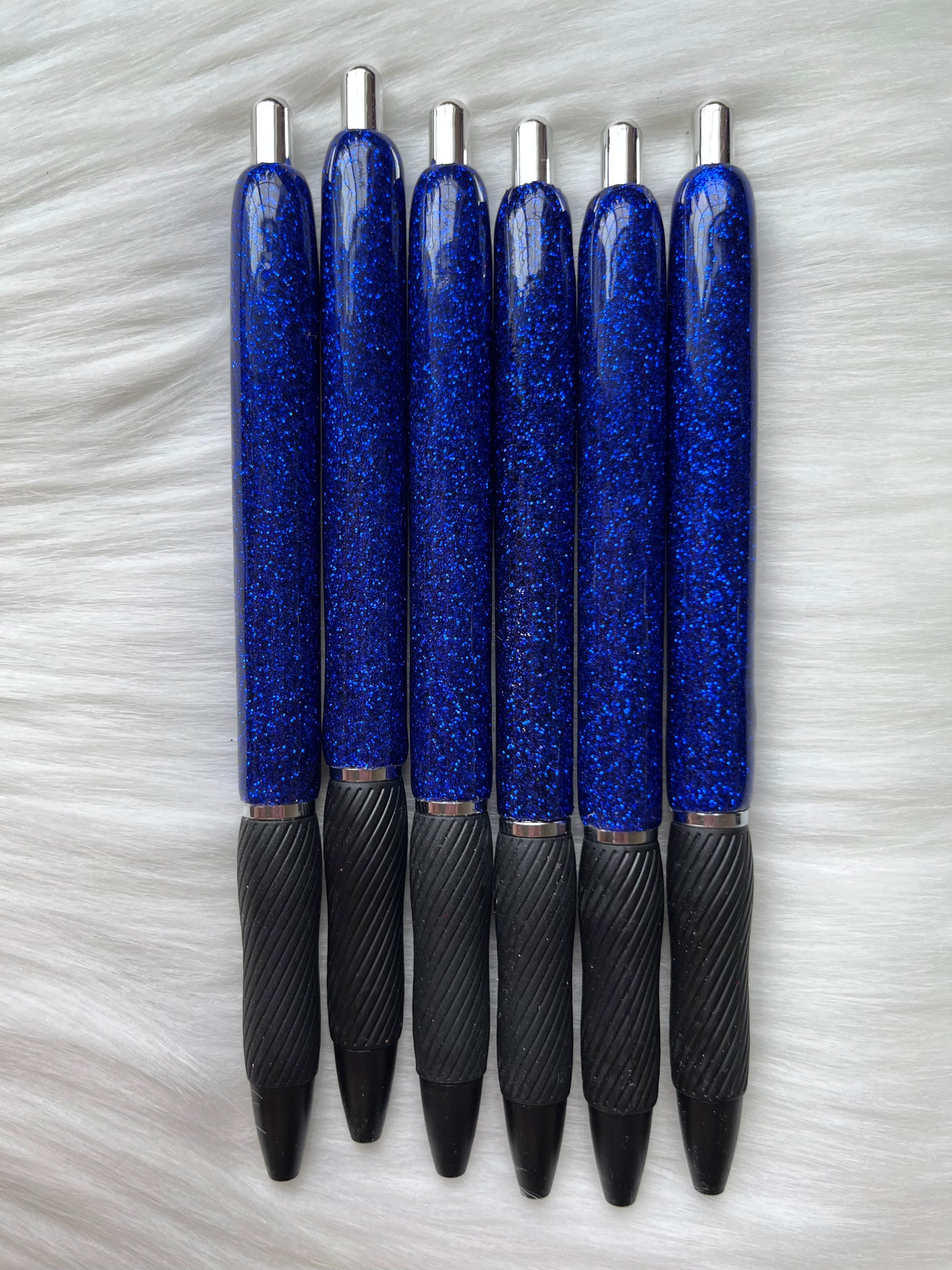 Dark Blue Glitter Pen (Sharpie S Gel)