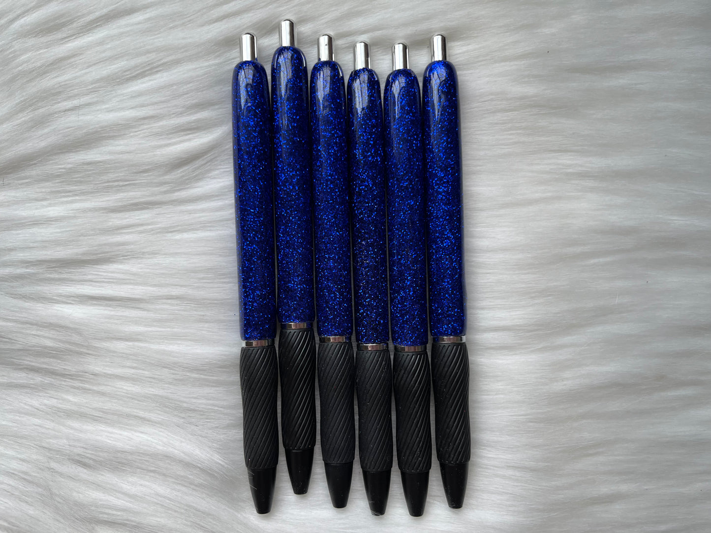 Dark Blue Glitter Pen (Sharpie S Gel)