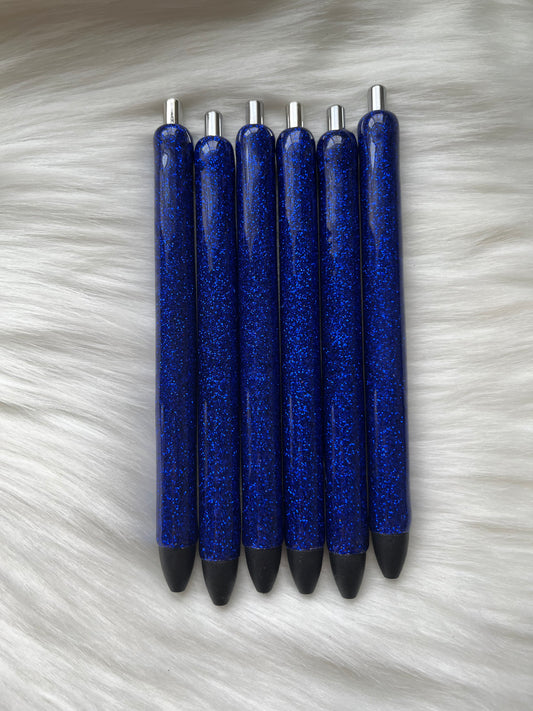 Dark Blue Glitter Pen (Papermate Inkjoy)