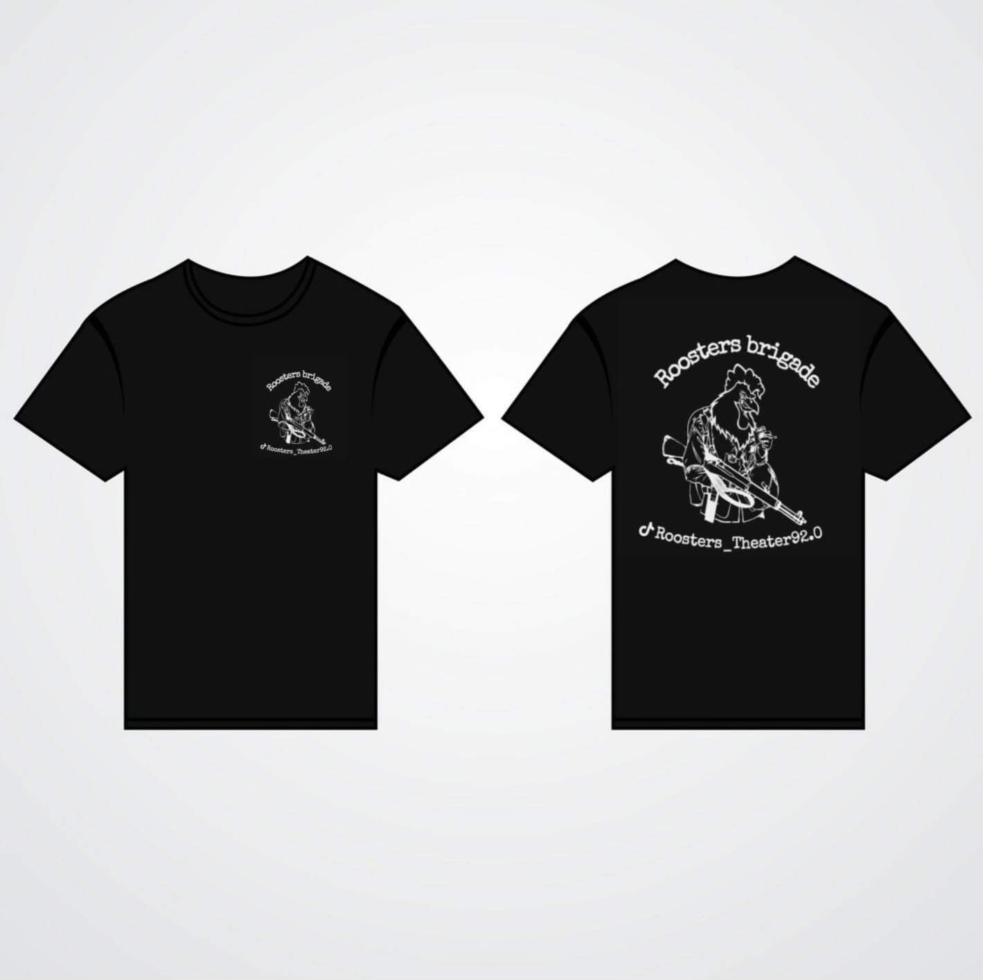 Roosters Brigade T-Shirt (Roosters Theater Merch)